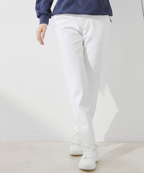 ROPE'(ロペ)の「【UV】【撥水】【防透】セミストレートパンツ(その他パンツ・レディース・ブラック/ホワイト/ネイビー・L/M/S)」の1枚目の写真