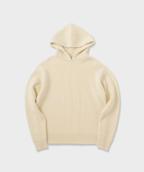 ROPE'（ロペ）の「GWIL CASHMERE HOODIE｜カシミアフーディ（ニット/セーター・レディース・オフホワイト/ベージュ・F）」の6枚目の写真