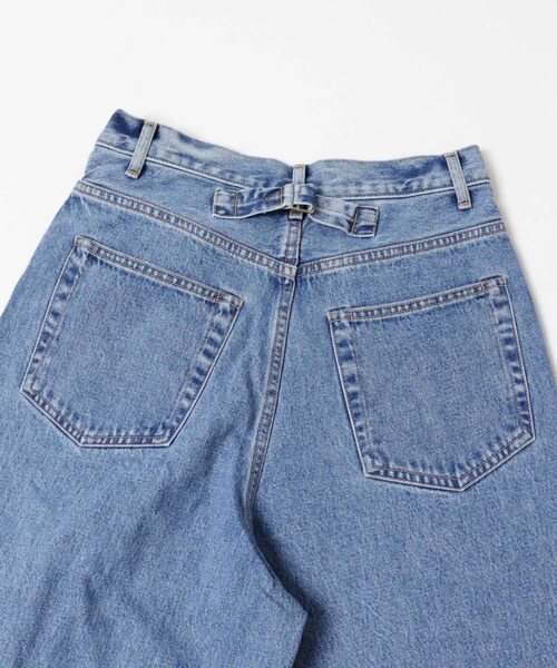 かぐれ（カグレ）の「YLEVE　DENIM HIGH WAIST WIDE（デニムパンツ・レディース・CHARCOAL/INDIGO・1）」の11枚目の写真