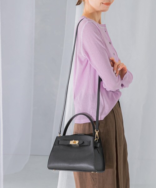 URBAN RESEARCH ROSSO（アーバンリサーチロッソ）の「AULENTTI　キーベルト付きミニハンドBAG（ハンドバッグ・レディース・MENTA/NERO・-）」の6枚目の写真