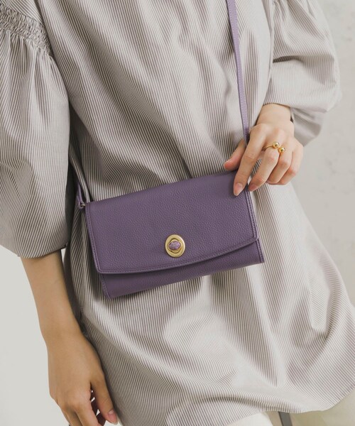 URBAN RESEARCH（アーバンリサーチ）の「『別注』Hashibami×URBAN RESEARCH　ショルダー天然石ポシェット（ショルダーバッグ・レディース・LILAC/JP×BLK/MP×ECR・-）」の16枚目の写真