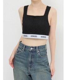 EVRIS | ロゴラインレースビスチェ(キャミソール)
