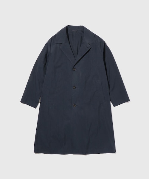 ADAM ET ROPE'（アダムエロペ）の「COTTON GABARDINE COAT（ステンカラーコート・メンズ・カーキ/ネイビー・L/M）」の5枚目の写真