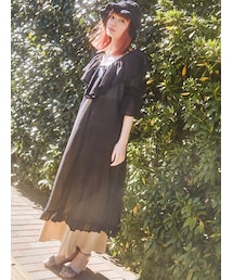 merry jenny | コットンリラクシーフリルワンピース(ワンピース)