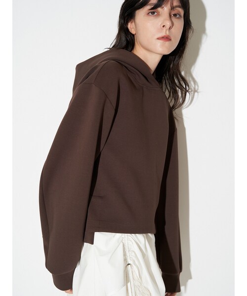 ELENDEEK（エレンディーク）の「DRAWSTRING BL SET HOODIE（パーカー・レディース・グレー/ブラック/ブラウン・F）」の18枚目の写真