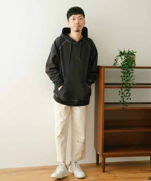 ITEMS URBANRESEARCH（アイテムズ アーバンリサーチ）の「SCREEN STARS　日焼け加工 カラースウェットパーカー（パーカー・メンズ・BLU/NTL/ORG/BLK・M/L）」の19枚目の写真