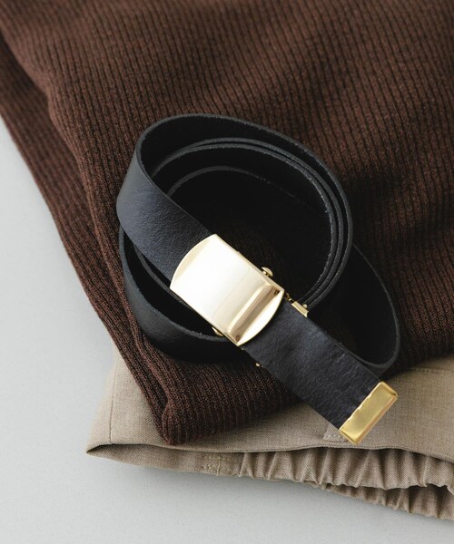 RODE SKO（ロデスコ）の「atelier brugge　ROLLER BUCKLE BELT（ベルト・レディース・BLACK/GREIGE/CHOCO・One）」の8枚目の写真