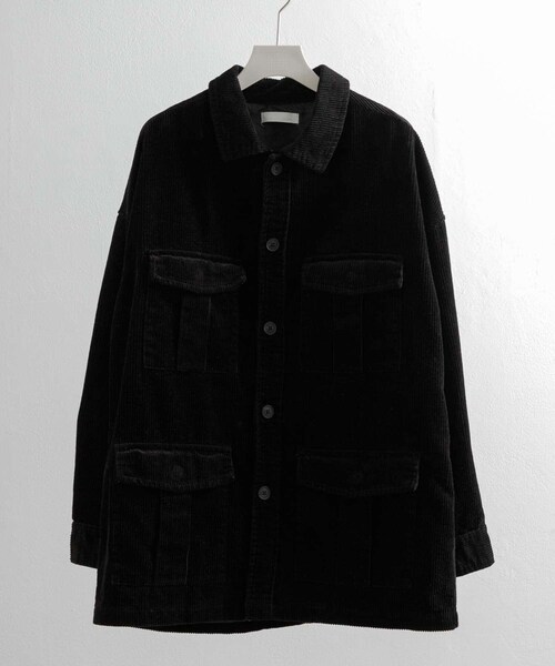 SENSE OF PLACE by URBAN RESEARCH（センスオブプレイスバイアーバンリサーチ）の「『セットアップ対応』 ヘビーコーデュロイBDUジャケット（ミリタリージャケット・メンズ・GRAY/BLACK/NAVY・M/L）」の13枚目の写真