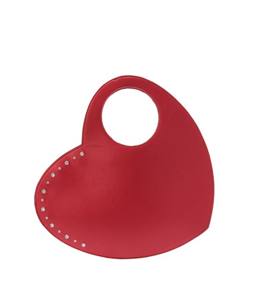 CALNAMUR（カルナムール）の「ビッグハートバッグ（ハンドバッグ・レディース・ブラック/レッド/シルバー・F）」の5枚目の写真