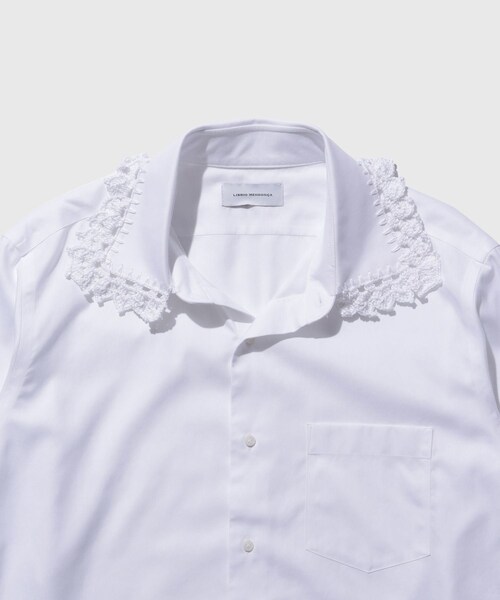 ADAM ET ROPE'（アダムエロペ）の「【LIBRIO MENDONCA/リブリオ メンドンサ】CROCHET COLLOR SHIRT（シャツ/ブラウス・メンズ・ホワイト・L/M）」の5枚目の写真