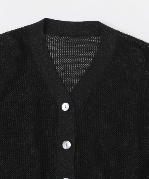 URBAN RESEARCH ROSSO（アーバンリサーチロッソ）の「メッシュラメショートカーディガン（カーディガン/ボレロ・レディース・BEIGE/YELLOW/BLACK・FREE）」の13枚目の写真