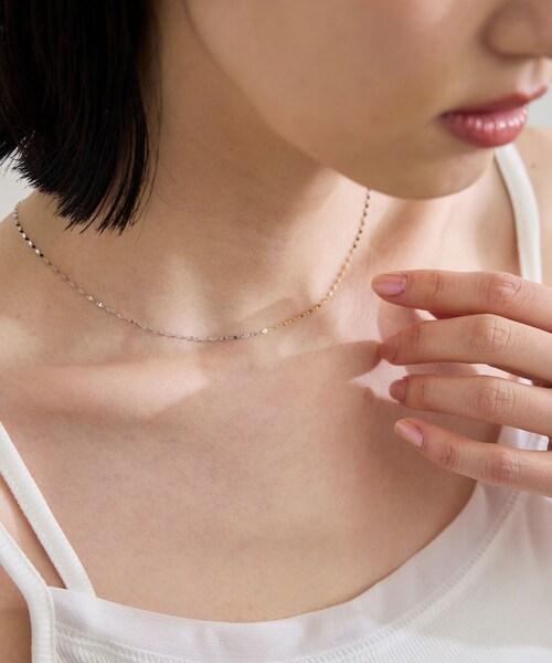 ROPE'（ロペ）の「【WEB限定】【les bonbon (ル ボンボン)】victoria double necklace（ネックレス・レディース・ゴールド系・F）」の3枚目の写真