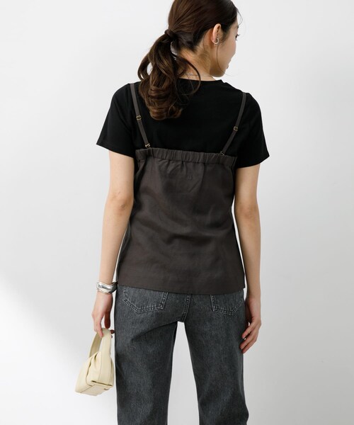 URBAN RESEARCH ROSSO（アーバンリサーチロッソ）の「F by ROSSO　リネン混ビスチェ+半袖Tシャツ（Tシャツ/カットソー・レディース・CCL×BLK/BEG×BEG/CHECK×OFF・FREE）」の20枚目の写真