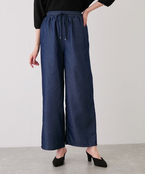 Jayro(ジャイロ)の「デニムワイドパンツ(デニムパンツ・レディース・ブラック/ネイビー/サックス・F)」の15枚目の写真