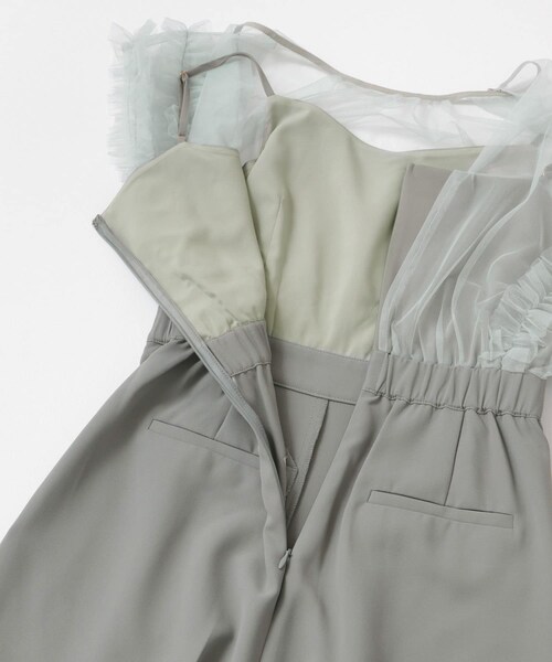 URBAN RESEARCH ROSSO（アーバンリサーチロッソ）の「チュールドッキングオールインワン（ワンピース・レディース・black/mint・36/38）」の11枚目の写真
