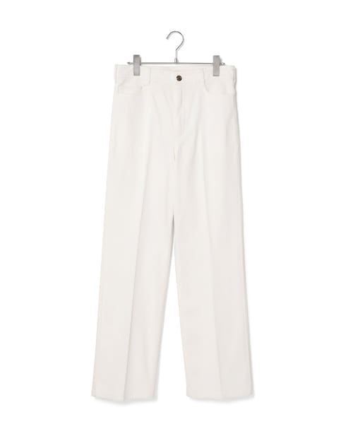 ROPE'（ロペ）の「シルク混リアクティブデニムセンタープレスパンツ（デニムパンツ・レディース・ホワイト/ネイビー・36/38/40）」の3枚目の写真