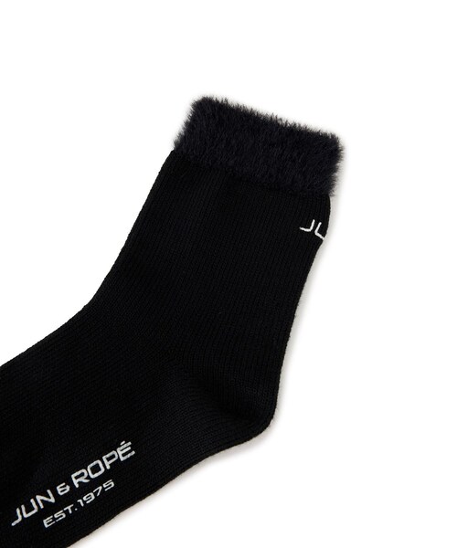 ROPE'(ロペ)の「ファーコンビ ミドルソックス(ソックス/靴下・レディース・ブラック/ホワイト・F)」の15枚目の写真