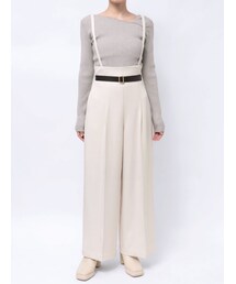 LAGUNAMOON | バイカラーベルトサスペンダーパンツ(その他パンツ)