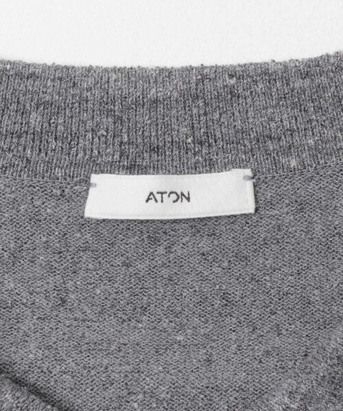 URBAN RESEARCH(アーバンリサーチ)の「ATON C/W BOUCLE POLO CARDIGAN(ニット/セーター・メンズ・TOP GRAY/BROWN/YELLOW・4/6)」の12枚目の写真