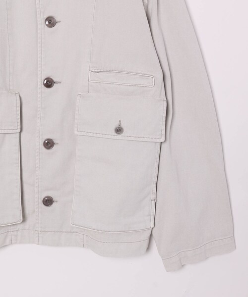 ADAM ET ROPE'（アダムエロペ）の「MENS【LEMAIRE】BOXY JACKET - SNOWY DENIM（カバーオール・メンズ・ライトグレー・L/M/S）」の10枚目の写真