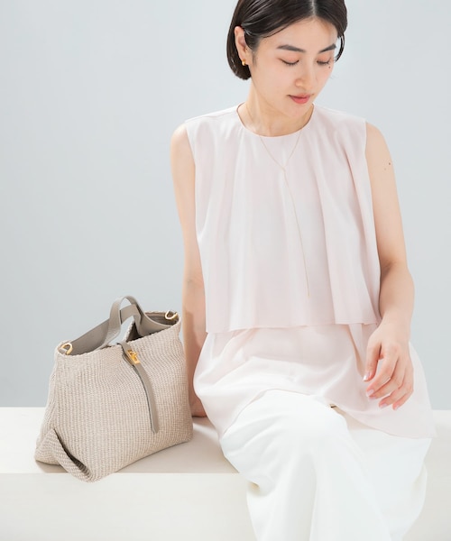 URBAN RESEARCH ROSSO（アーバンリサーチロッソ）の「レイヤードフレアブラウス（シャツ/ブラウス・レディース・CH.BLACK/BLUE/BABY PINK・Free）」の3枚目の写真