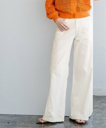 Maison INNESS | 【i Deni】ライトデニムバギーワイドパンツ（はっ水）（セットアップ可能）＜大きいサイズ有＞(デニムパンツ)