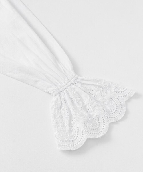 SENSE OF PLACE by URBAN RESEARCH(センスオブプレイスバイアーバンリサーチ)の「スカラップレースヨウリュウブラウス(シャツ/ブラウス・レディース・BLACK/OFF WHITE/CORAL・one)」の19枚目の写真