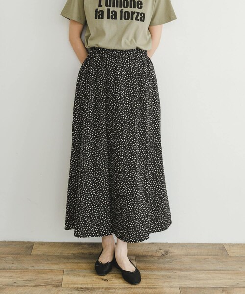 ITEMS URBANRESEARCH（アイテムズ アーバンリサーチ）の「ガラロングスカート（スカート・レディース・BLK/BRN・FREE）」の6枚目の写真