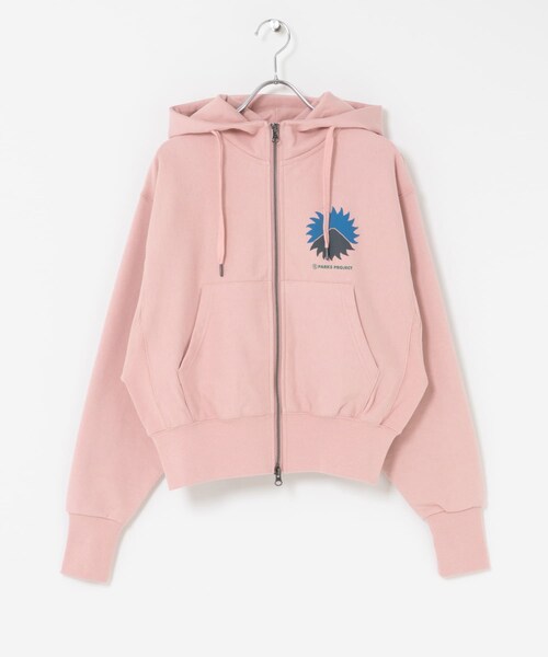 THE GOODLAND MARKET（ザグッドランドマーケット）の「PARKS PROJECT　Mt.FUJI No.4 ZipHoodie（パーカー・レディース・GRAY/PINK・FREE）」の17枚目の写真