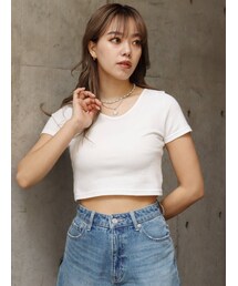 EVRIS | BASICシンプルショートTEE(Tシャツ/カットソー)