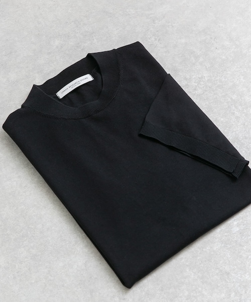 URBAN RESEARCH DOORS(アーバンリサーチドアーズ)の「LIFE STYLE TAILOR ハイゲージクルーネック半袖ニット(シャツ/ブラウス・メンズ・IVORY/NAVY/GREEN/BLUE GRAY・M/L)」の4枚目の写真