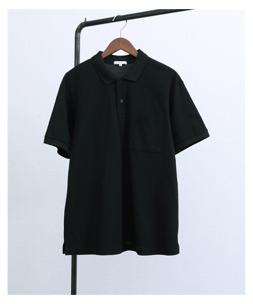 nissen（ニッセン）の「お腹ゆったりポケット付半袖カノコポロシャツ（ポロシャツ・メンズ・オフホワイト/杢グレー/ネイビー/ピンク/黒/カーキ・M/L/LL/3L/4L/5L/6L/8L/10L）」の10枚目の写真