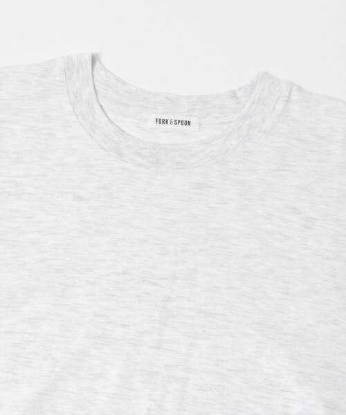 URBAN RESEARCH DOORS(アーバンリサーチドアーズ)の「FORK&SPOON ソリッドスリーブTシャツ(Tシャツ/カットソー・レディース・BLACK/TOPGRAY/BROWN/LIGHTBLUE・1)」の9枚目の写真