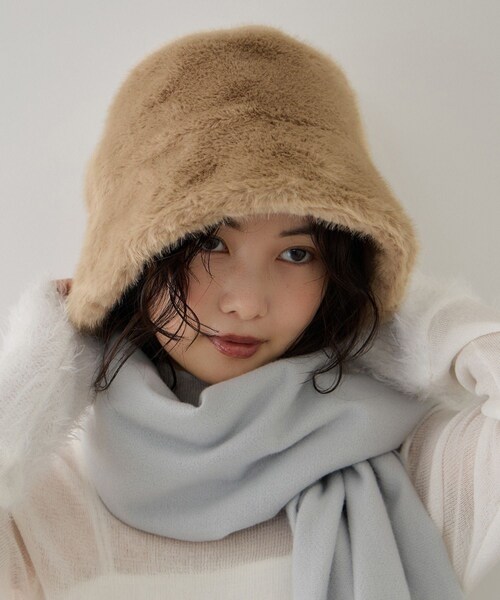 VIS(ビス)の「フェイクファーハット(ハット・レディース・キナリ/ベージュ系/その他・F)」の16枚目の写真