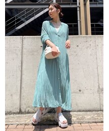 Ungrid | 2wayワッシャーロングワンピース(ワンピース)