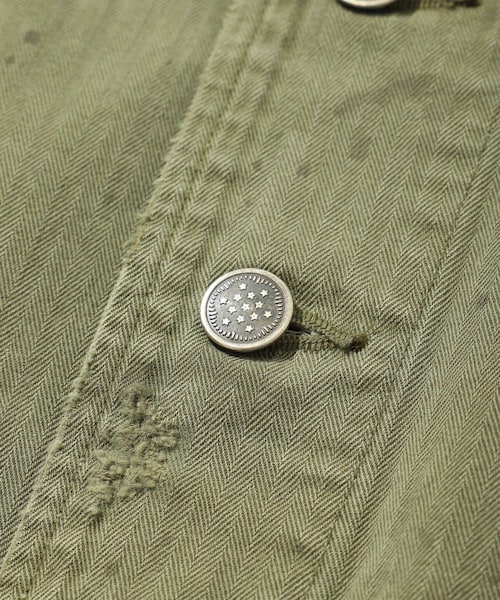 ADAM ET ROPE'（アダムエロペ）の「【BOWWOW/バウワウ】M41 HBT JK（ミリタリージャケット・メンズ・オリーブ・L/M）」の14枚目の写真