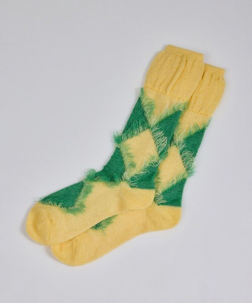 ADAM ET ROPE'(アダムエロペ)の「【CONLEAD(コンリード)】Fancy / アーガイルソックス(ソックス/靴下・レディース・パープル系/レッド系/ピンク系/イエロー系・F)」の5枚目の写真