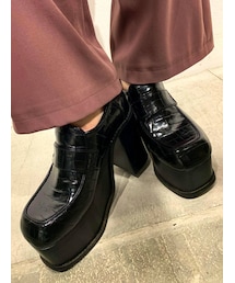 EMODA | アップトゥバルキーローファー(パンプス)