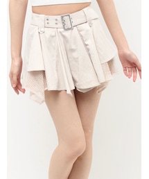 GYDA | HEM Symmetryメッシュスカートライクショートパンツ(スカート)