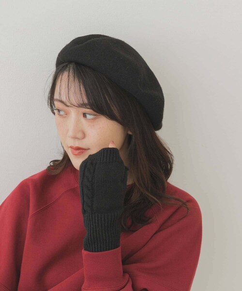 RODE SKO（ロデスコ）の「ウールベレー（ハンチング/ベレー帽・レディース・CHARCOAL/BLACK/NAVY・FREE）」の6枚目の写真