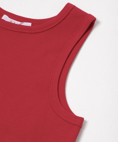 KBF（ケイビーエフ）の「クロップドタンクトップ（タンクトップ・レディース・OATMEAL/POWDERBLUE/RED/CHARCOAL・One）」の17枚目の写真