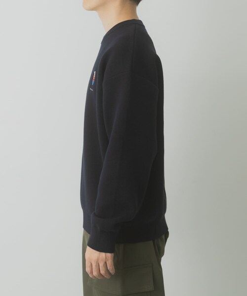 ITEMS URBANRESEARCH（アイテムズ アーバンリサーチ）の「Teddy Bear スウェットライクニット（ニット/セーター・メンズ・OML/BGD/NVY・M/L）」の22枚目の写真