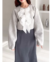 dazzlin | トリプルリボンショートブルゾン(ブルゾン)