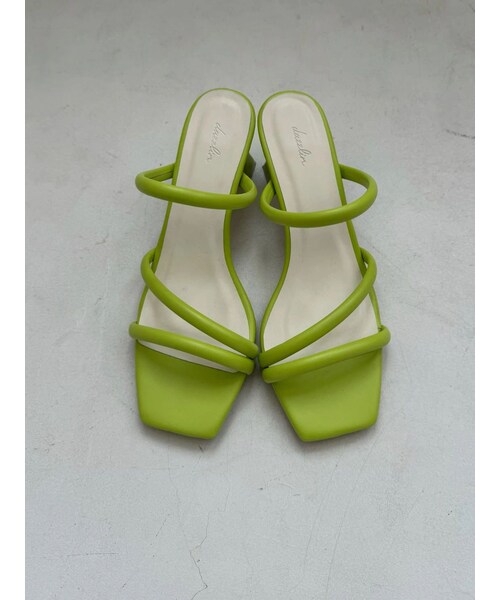 dazzlin（ダズリン）の「ストラップシンプルサンダル（サンダル・レディース・オフホワイト/ブラック/ライム・M/L）」の12枚目の写真