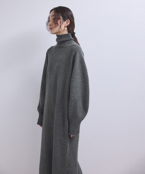 ADAM ET ROPE'（アダムエロペ）の「【WEB限定】2WAYニットポロワンピース（ワンピース・レディース・チャコール/グレー/ブラウン・F）」の13枚目の写真