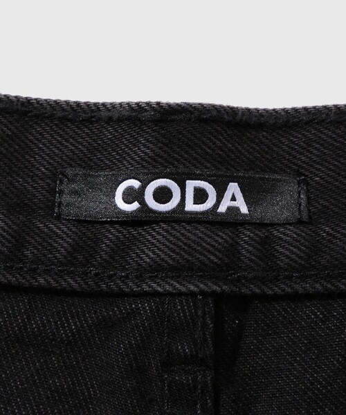 ADAM ET ROPE'（アダムエロペ）の「【CODA/コーダ】BLACK WASHED DISTRESSED BREAK CUT WIDE STRIGHT JEANS（デニムパンツ・メンズ・ブラック・0/1/2）」の12枚目の写真