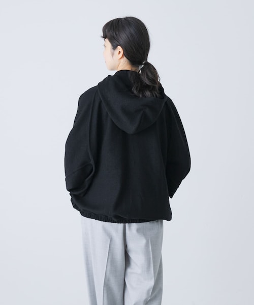 かぐれ（カグレ）の「HAVERSACK　バランサーミルドフーデットパーカー（パーカー・レディース・Black・2）」の5枚目の写真