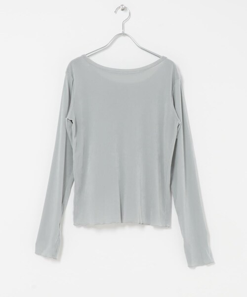 URBAN RESEARCH ROSSO(アーバンリサーチロッソ)の「シアーベロアバックシームカットソー(Tシャツ/カットソー・レディース・OFF/CHARCOAL/BROWN/SAX・Free)」の13枚目の写真