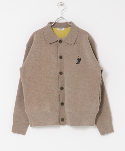 ITEMS URBANRESEARCH（アイテムズ アーバンリサーチ）の「Teddy Bear Wフェイスニットシャツカーディガン（カーディガン/ボレロ・メンズ・OFF/NVY/MOC・M/L）」の2枚目の写真