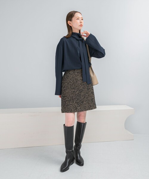 URBAN RESEARCH ROSSO（アーバンリサーチロッソ）の「ボウタイブラウス（シャツ/ブラウス・レディース・WHITE/NAVY・Free）」の9枚目の写真